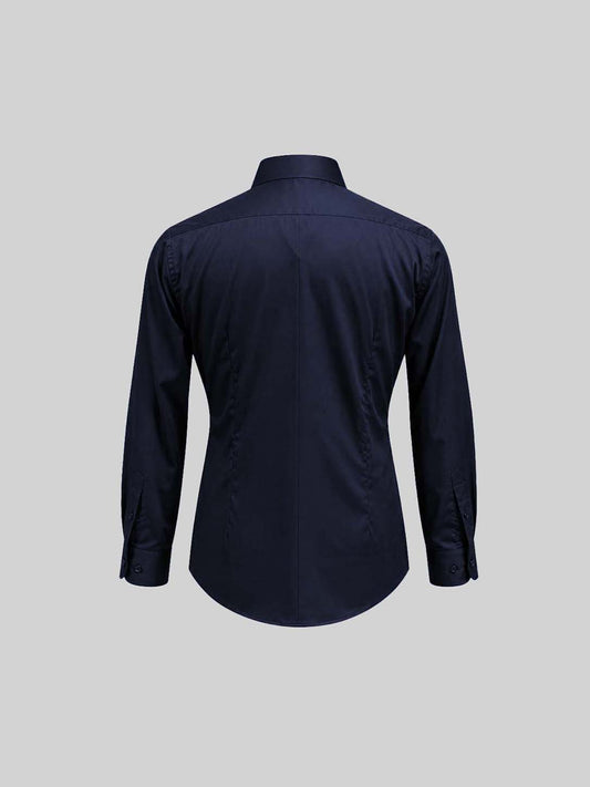 Embroidered Cotton Satin Shirt