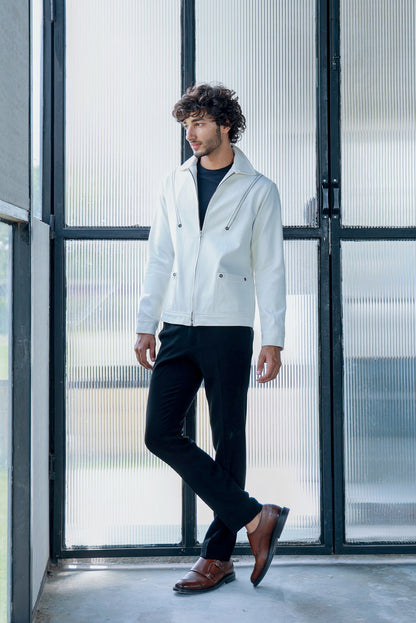 OFFWHITE DENIM JACKET WITH PANTS