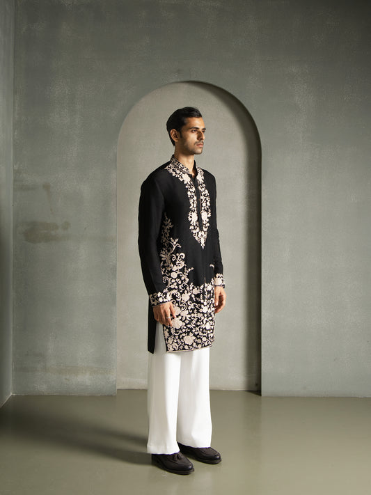 DORI THREAD EMBROIDERY KURTA PANT SET