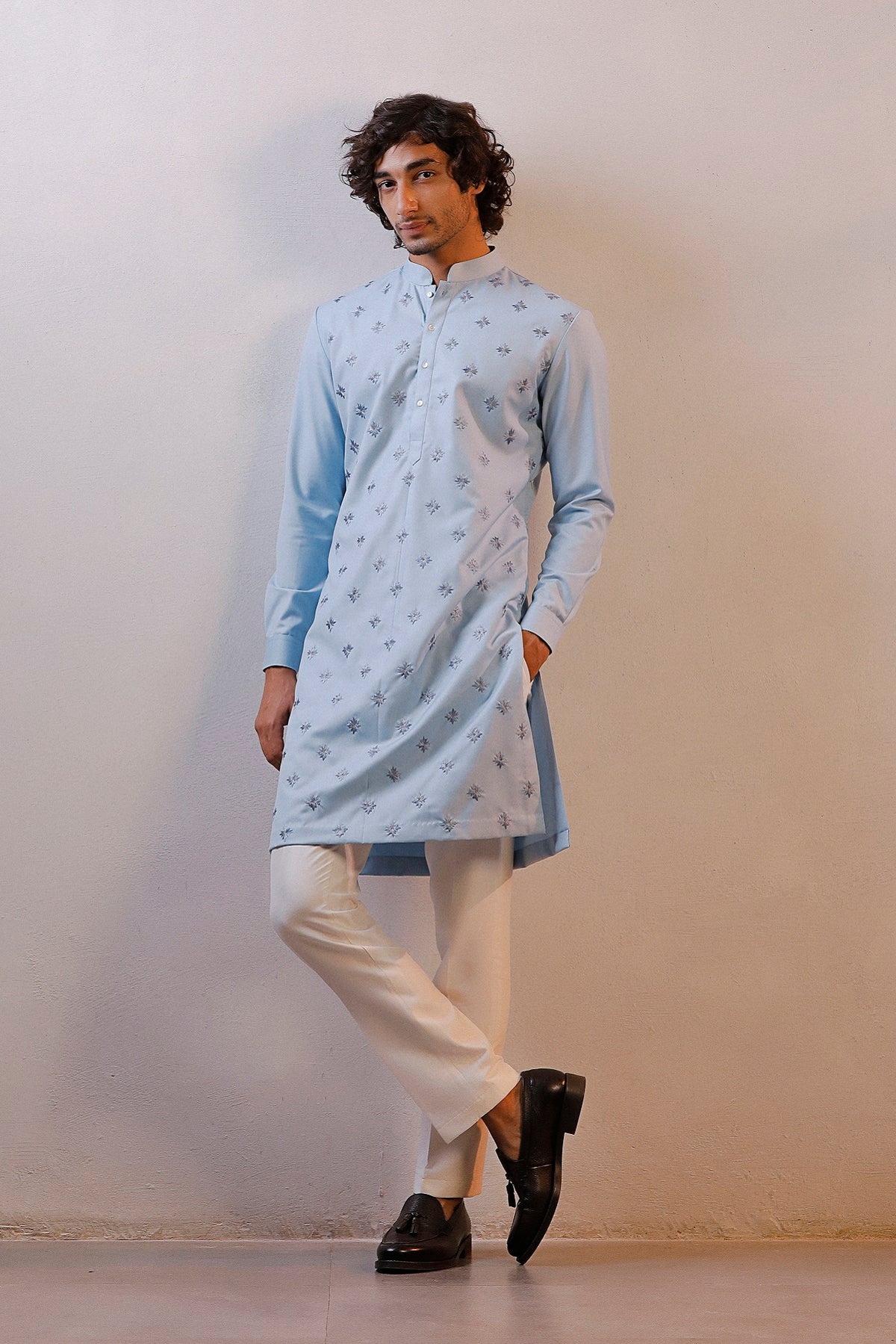 POWDER BLUE KURTA SET