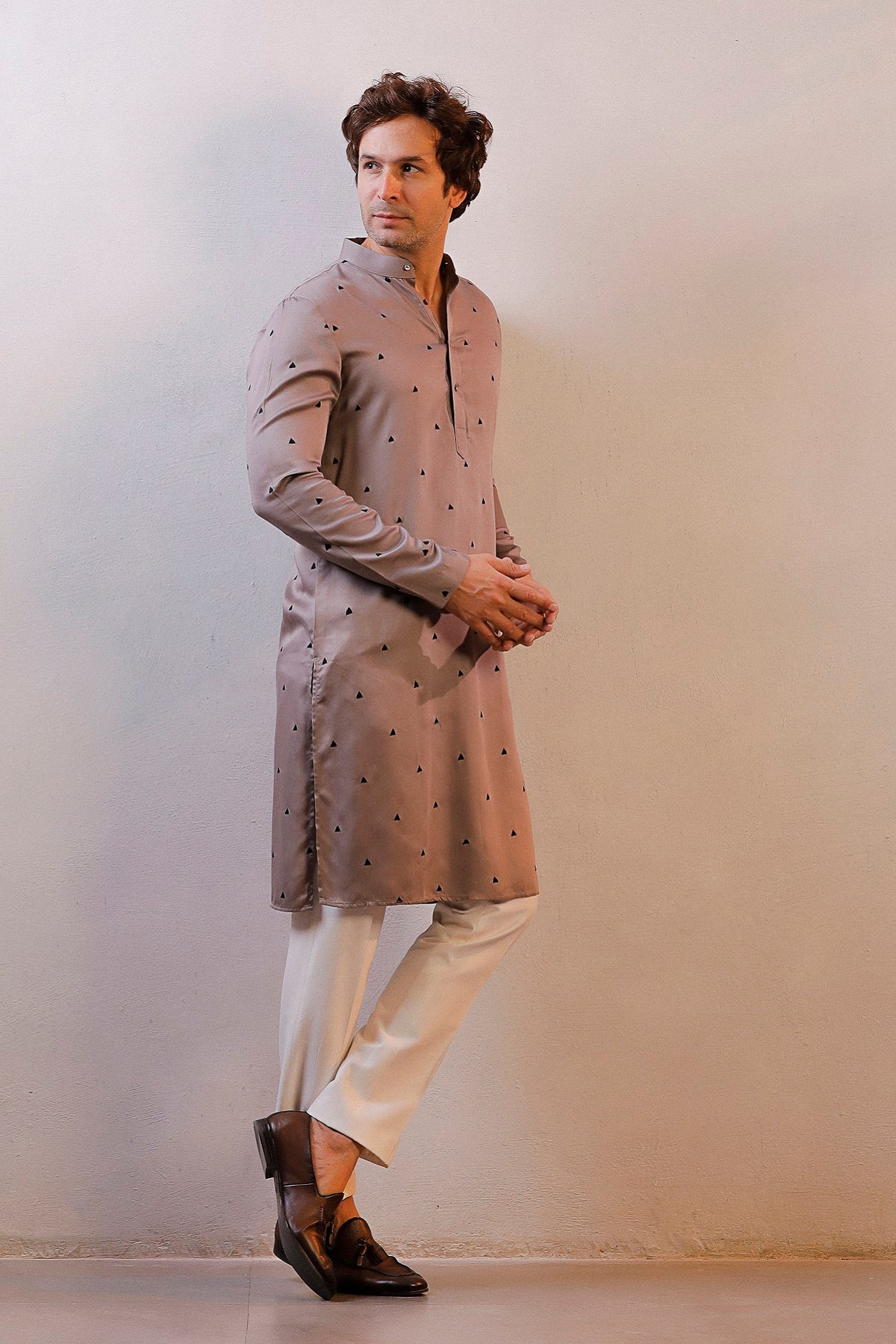 COCO BROWN KURTA SET
