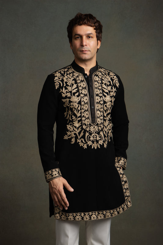 GOLDEN THREAD EMBROIDERY  KURTA SET