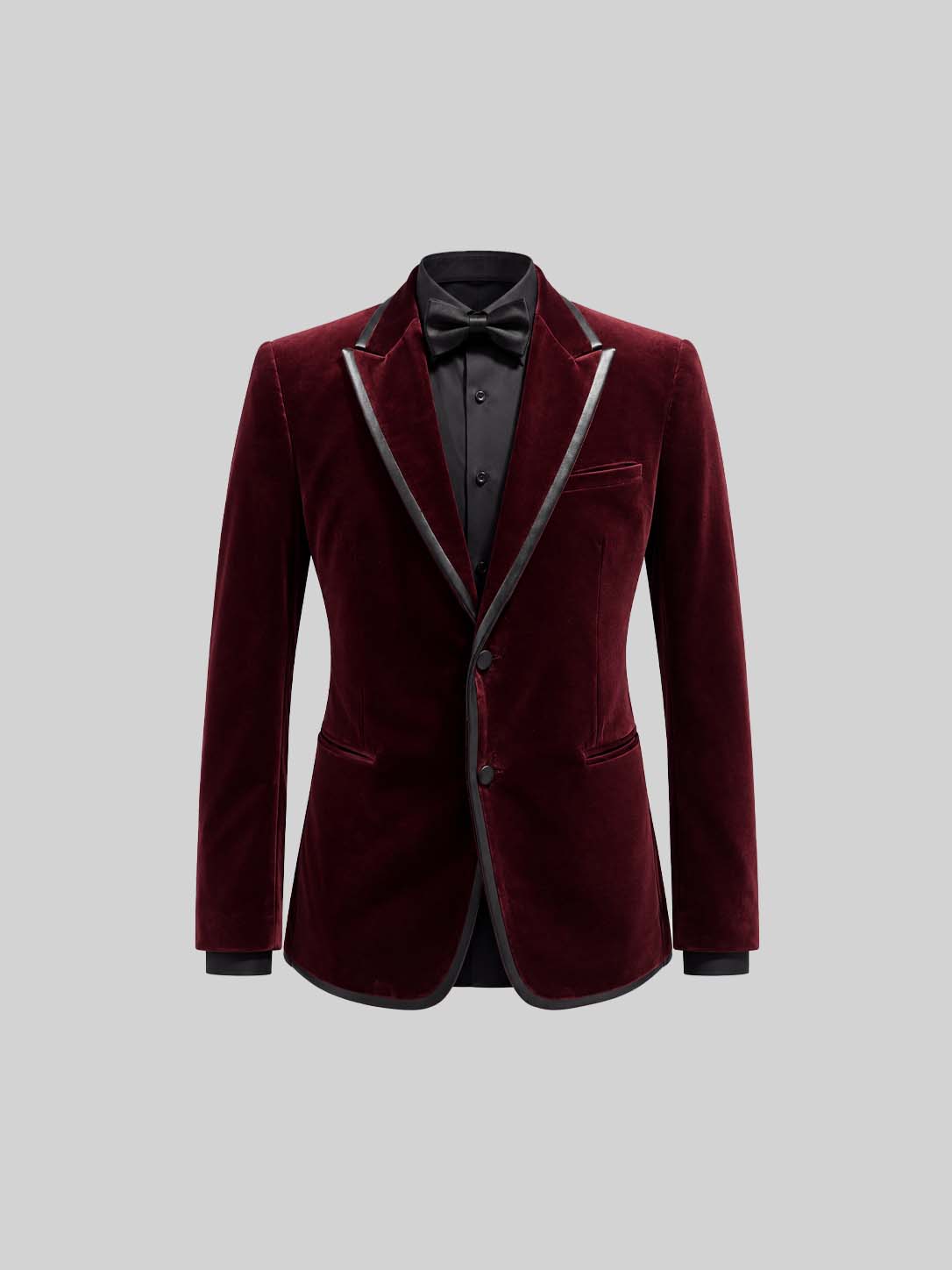 WINE SILK VELVET TUXEDO