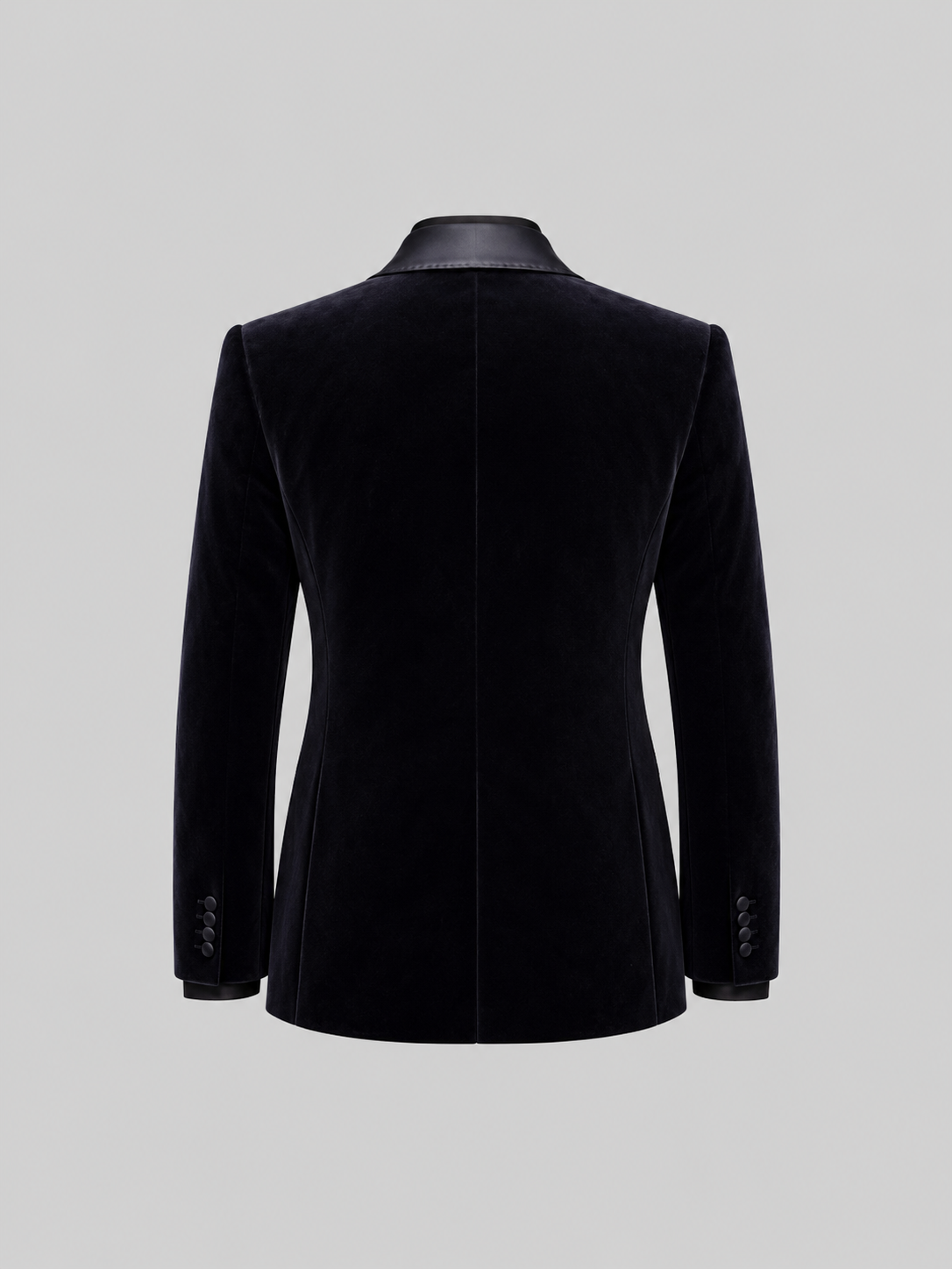 DARK BLUE SILK VELVET TUXEDO