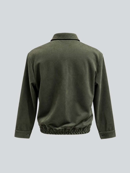 OLIVE GREEN EMBELLISHED JACKET