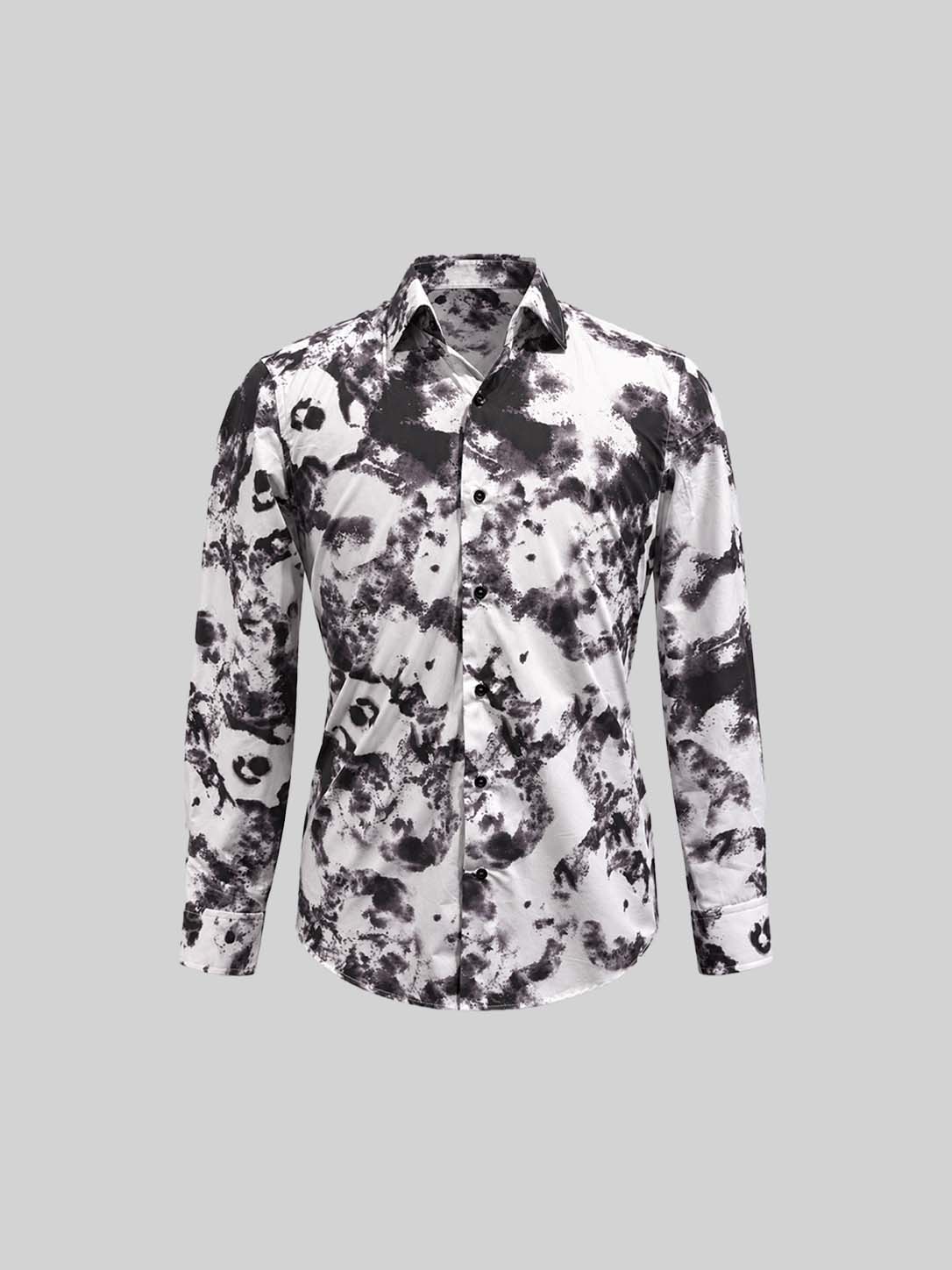 ABSTRACT PRINT COTTON SHIRT