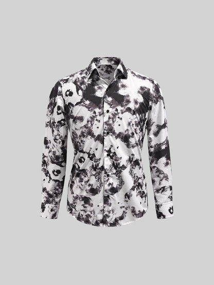 ABSTRACT PRINT COTTON SHIRT