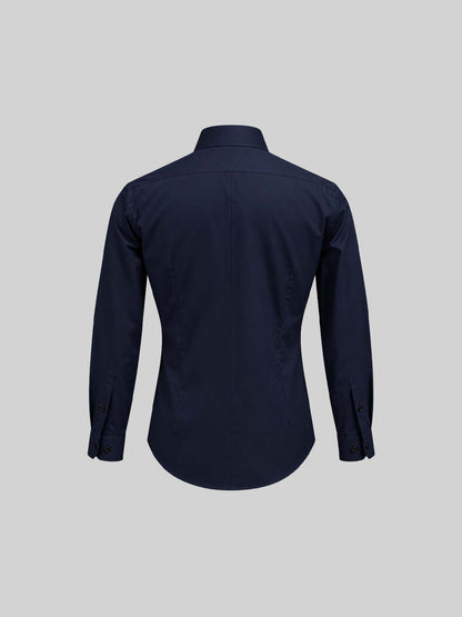 Embroidered Cotton Satin Shirt