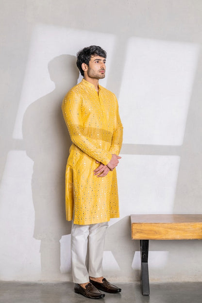 MUSTURAD MIRROR KURTA SET